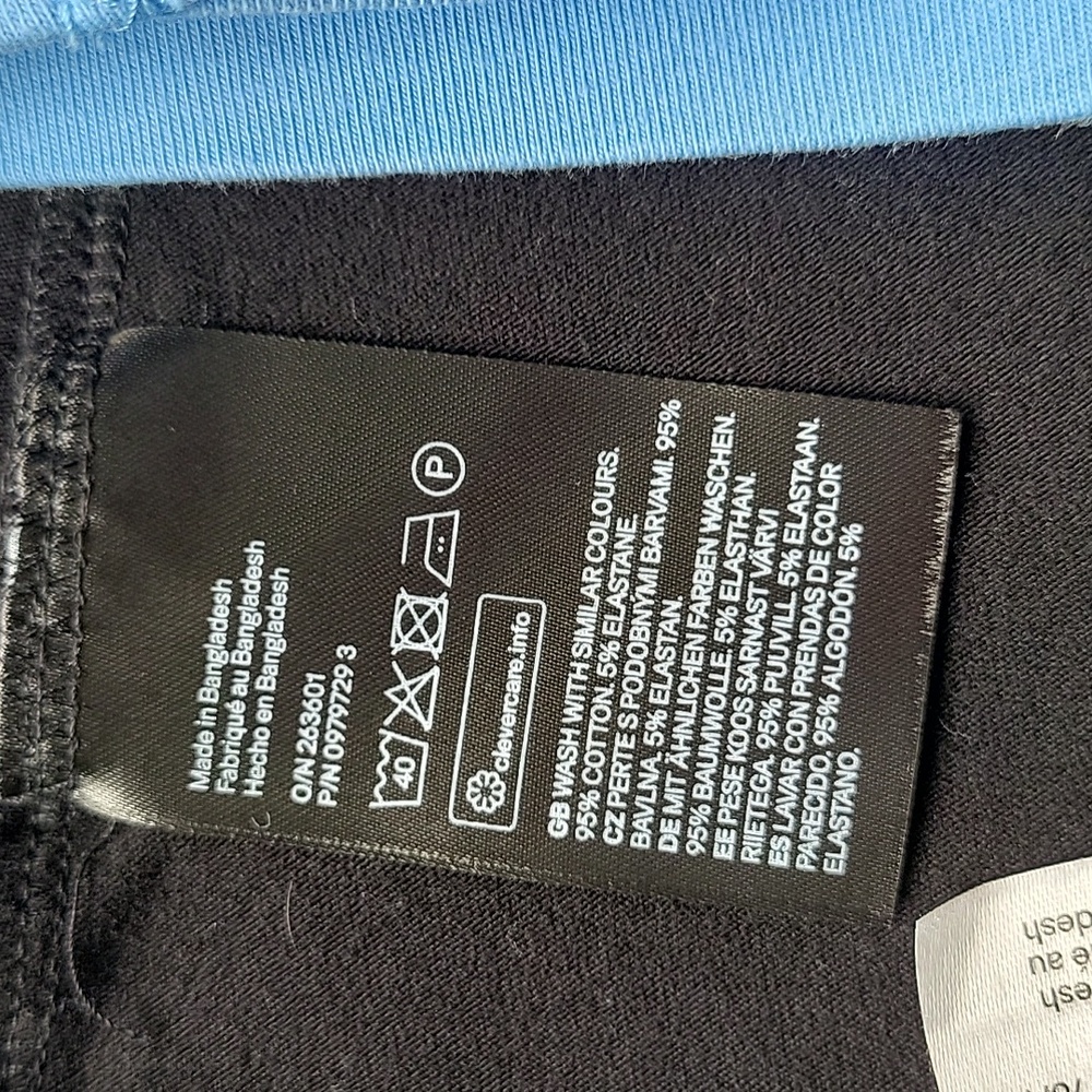 H&M Divided Blue Black Casual Tube Tops size Girls XXS Summer Tank Strapless - Picture 8 of 9